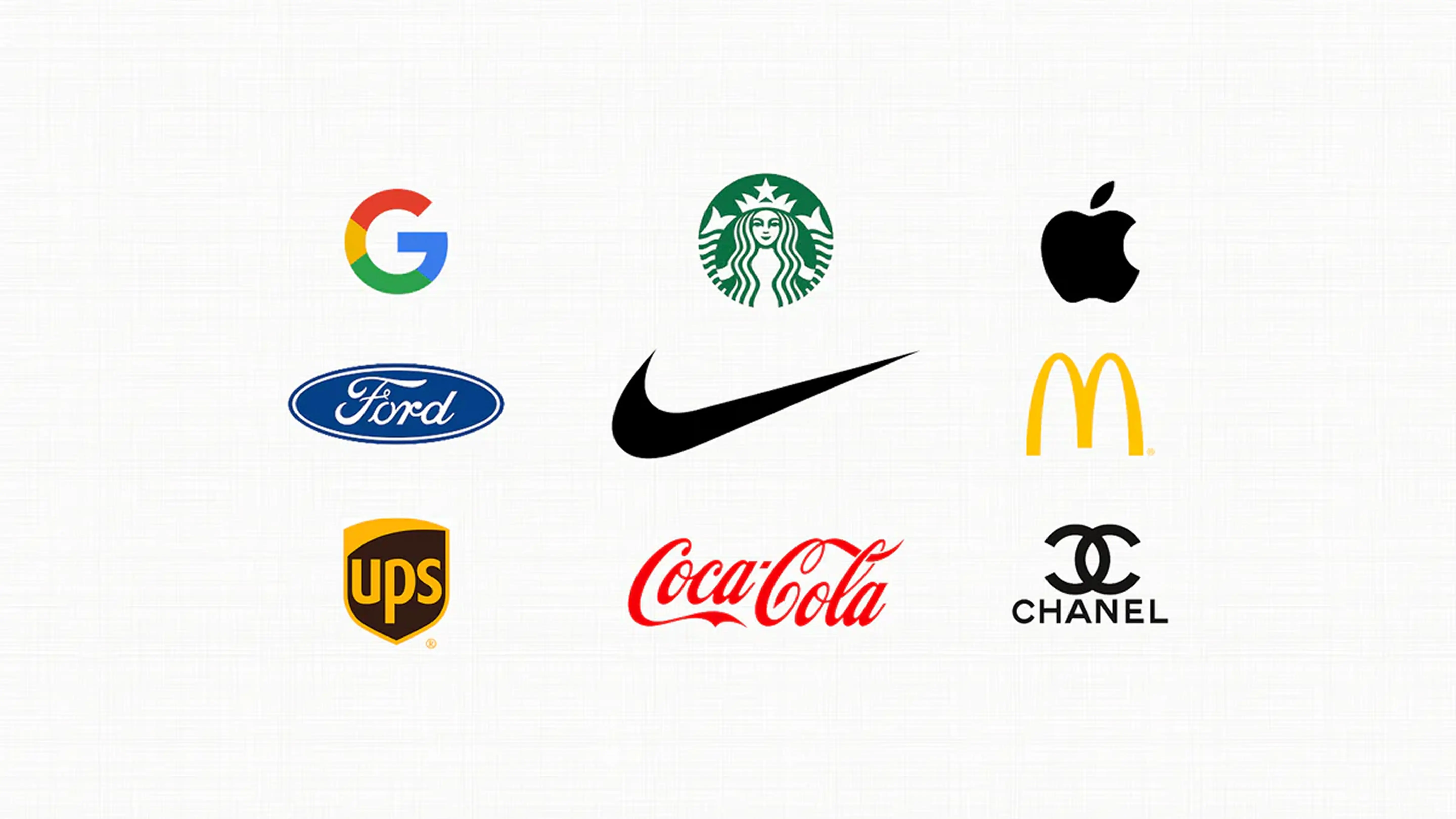 A sets of popular logo around the world.