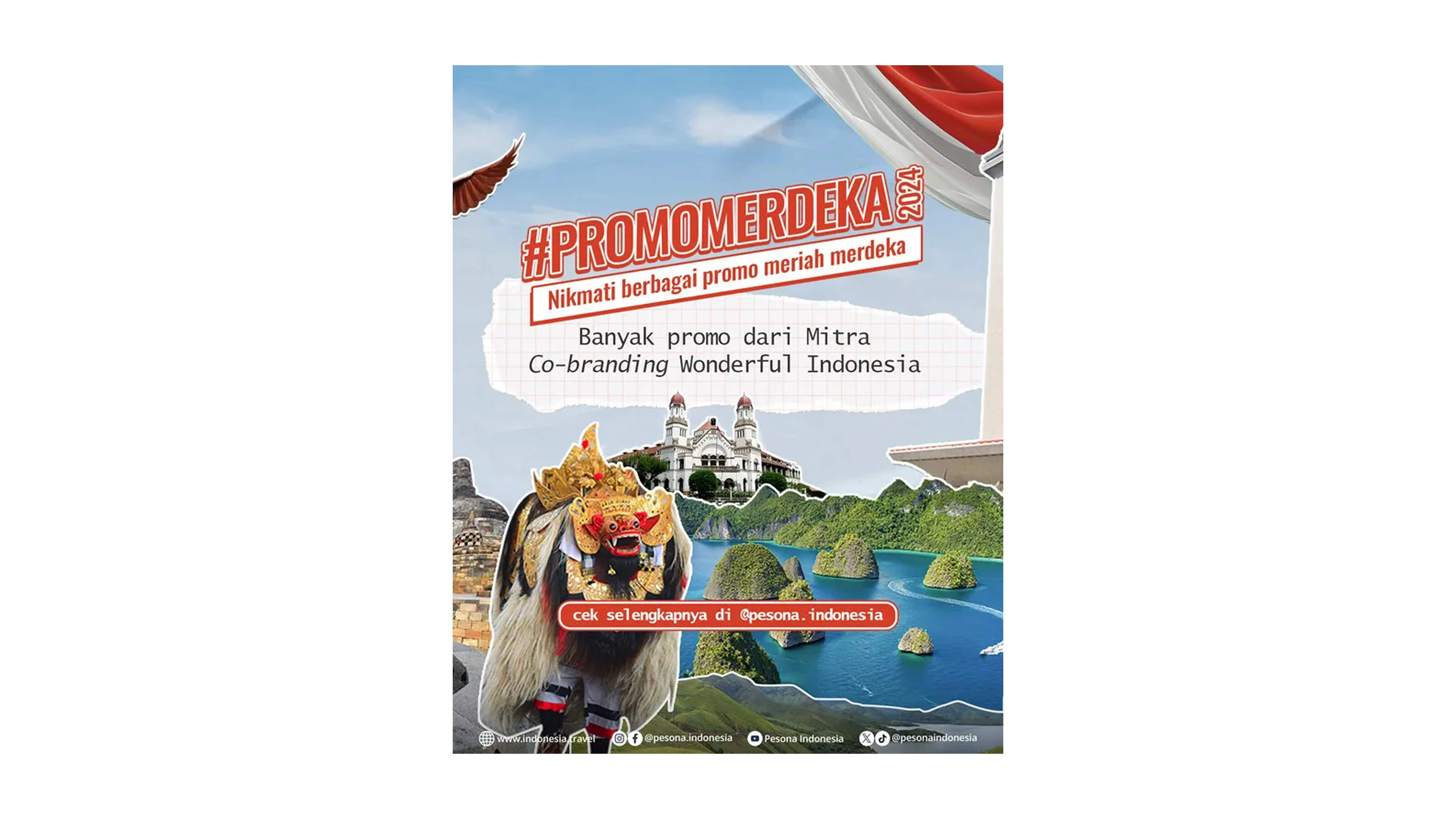 A brand promotion design poster in celebration of Indonesia’s Independence Day.